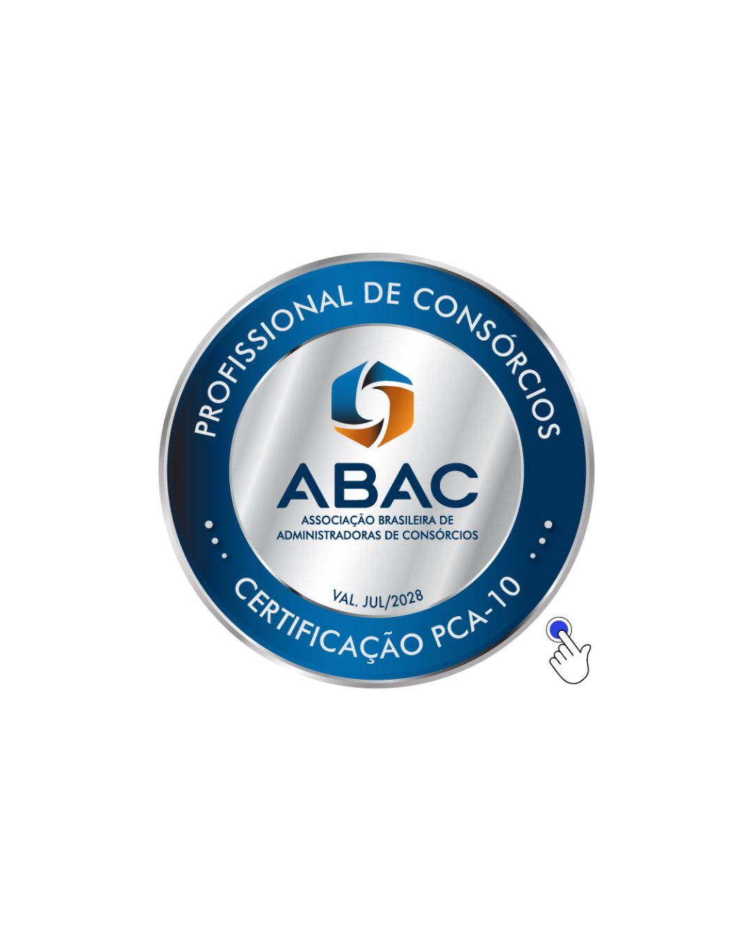 Selo oficial ABAC — Profissional de Consórcios, Certificação PCA-10